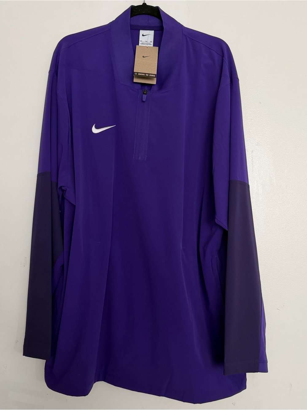 Men’s Nike Long Sleeve Coach Jacket Field Purple 545 Size XXL